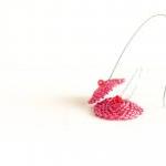 Crimson Berry - Sweet Pink Earrings. Mothers Day..